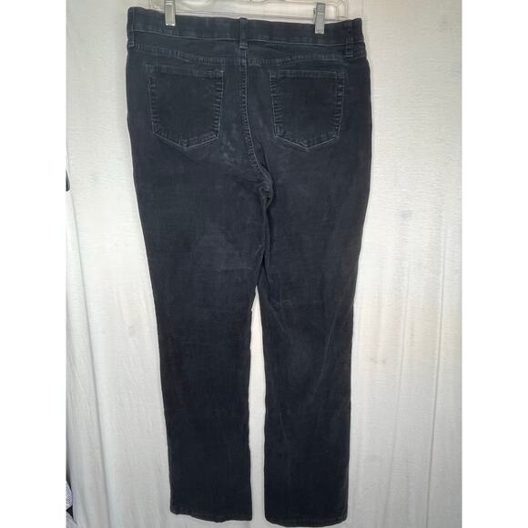 St. John's Bay straight leg corduroy pants, black, size 10, EUC - Picture 10 of 10